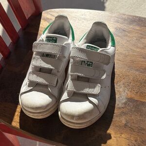 Adidas Kids Sneakers in White and Green